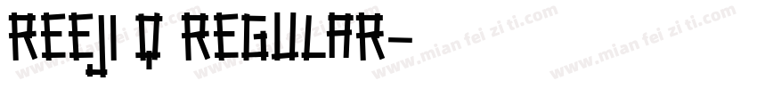 REEJI Q REGULAR字体转换